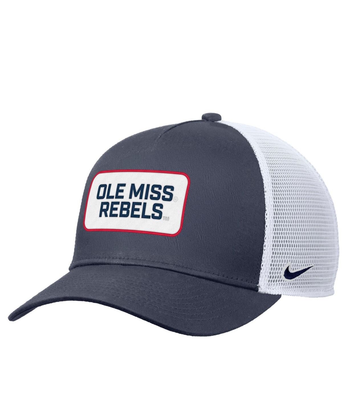 Nike Men's Navy Ole Miss Rebels 2025 On-Field Rise Trucker Adjustable Hat