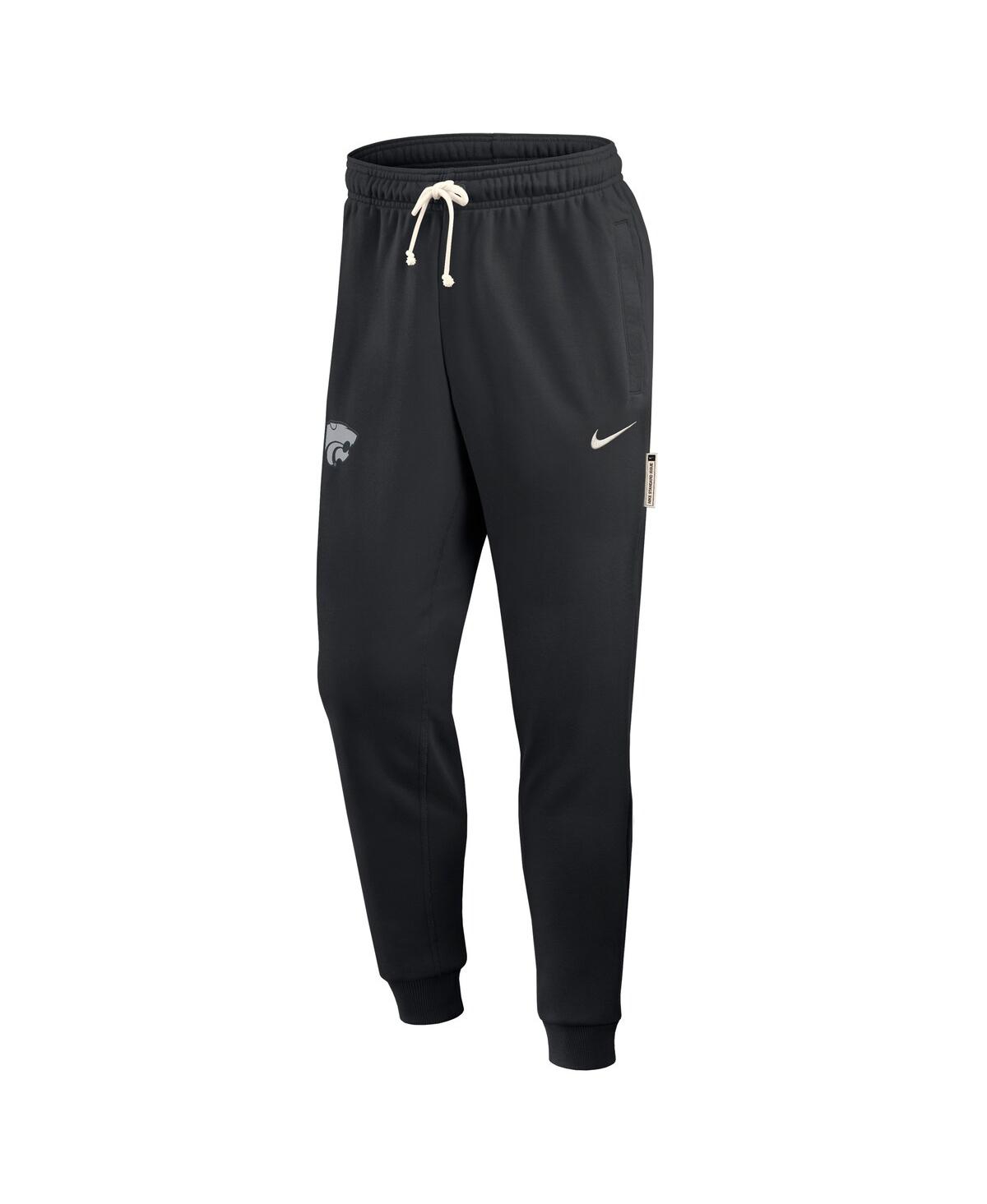 Nike Men's Black Kansas State Wildcats 2025 Sideline Performance Taper Pants In Black