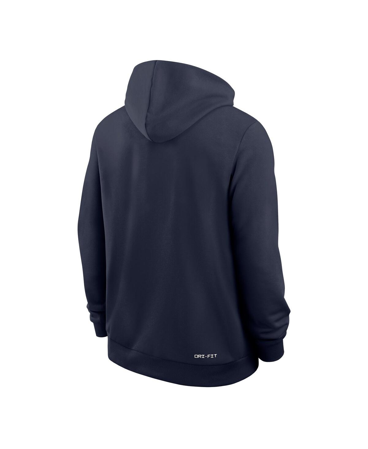 Nike Men's Navy Illinois Fighting Illini 2025 Sideline Performance Pullover Hoodie In Blue