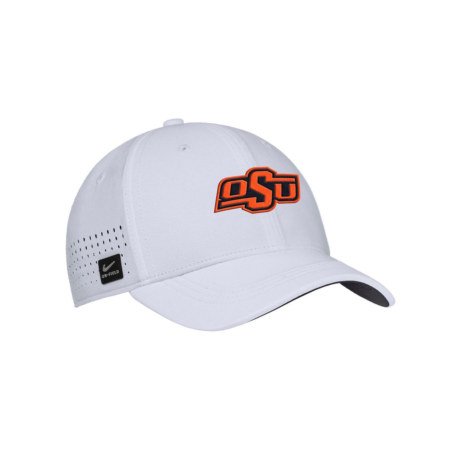 Men's White Oklahoma State Cowboys 2025 On-Field Performance Flex Hat