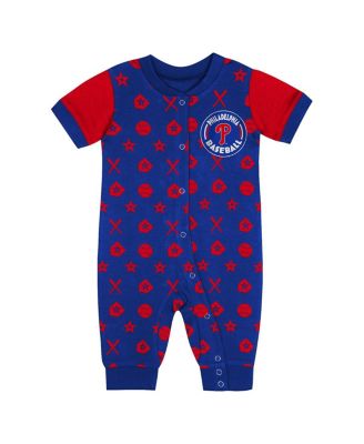 Newborn Blue Philadelphia Phillies Hard 90 Coveralls