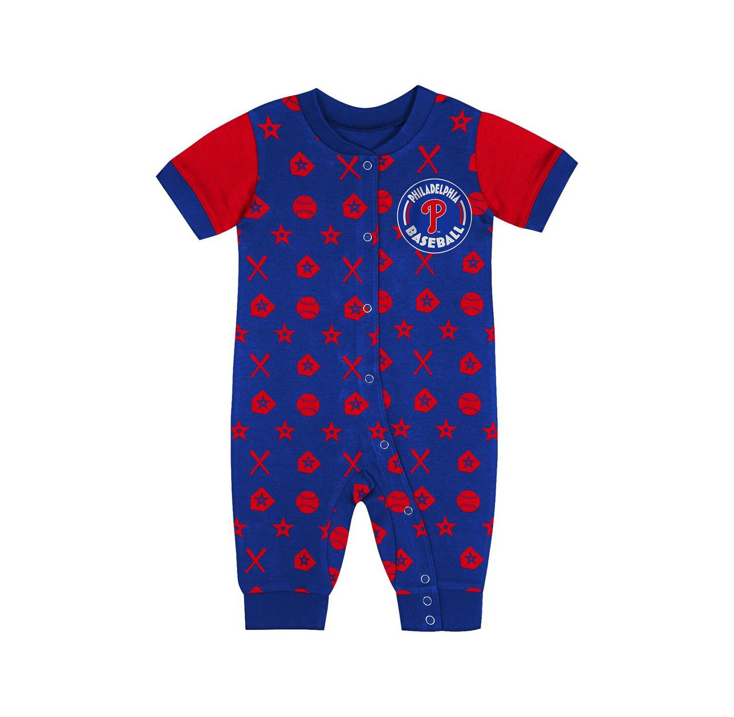 Newborn Blue Philadelphia Phillies Hard 90 Coveralls