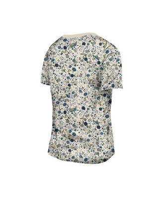 Women's Cream Dallas Cowboys Glam Game Floral T-Shirt