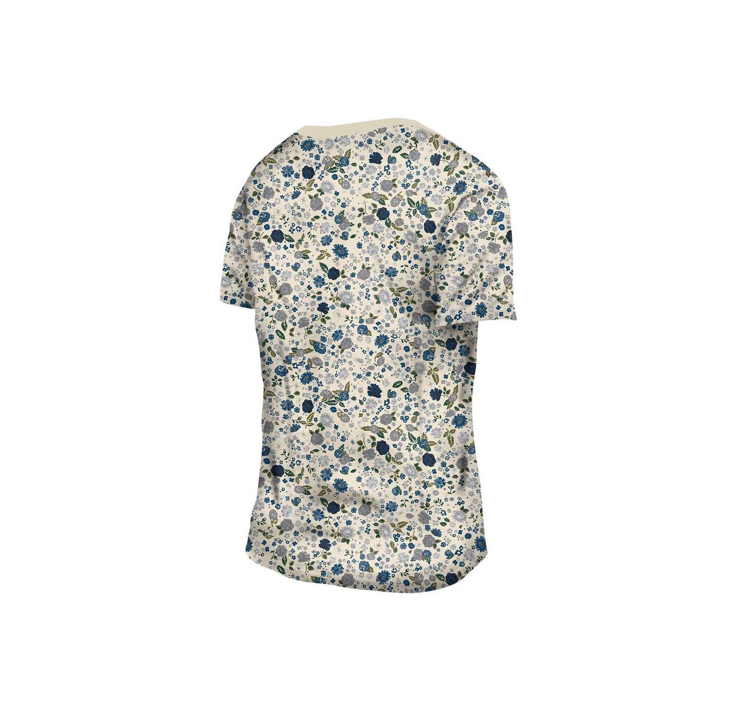 Women's Cream Dallas Cowboys Glam Game Floral T-Shirt