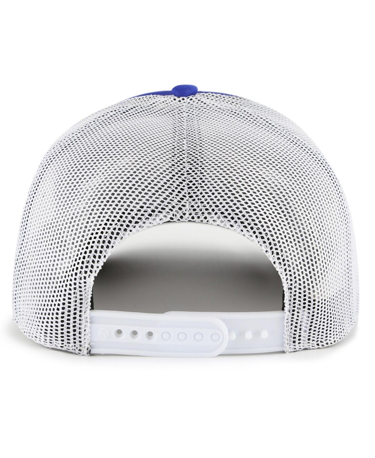 47 Brand Men's Royal Milwaukee Brewers Meander Foam Trucker Snapback Hat In Blue