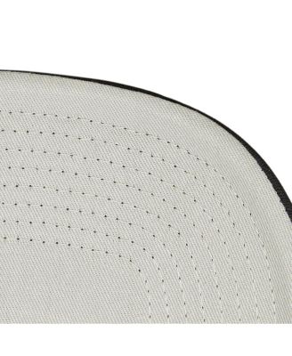 Men's White/Black Boston Bruins Gridlock Trucker Adjustable Hat