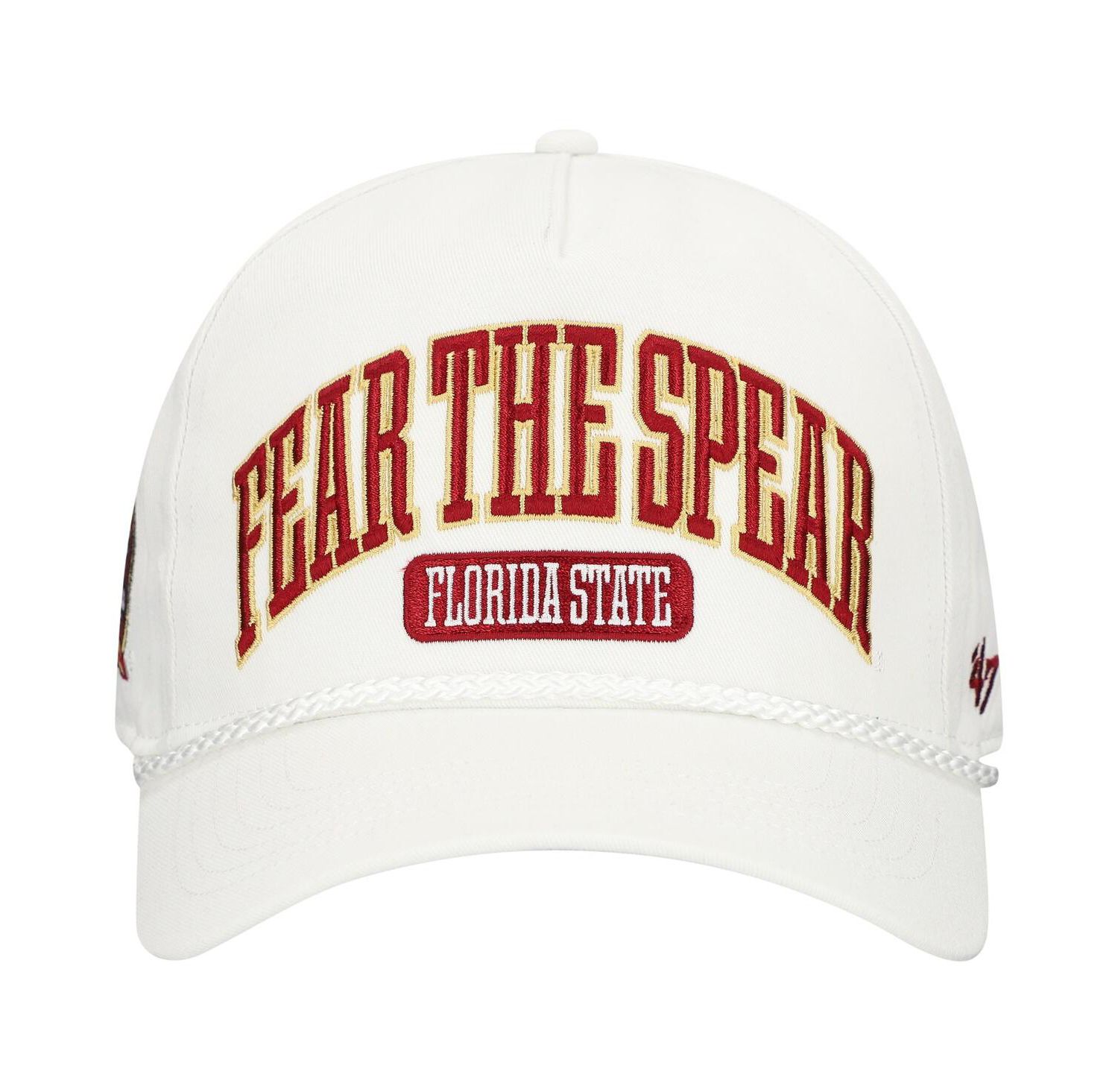 Men's White Florida State Seminoles Local Arch Hitch Snapback Hat