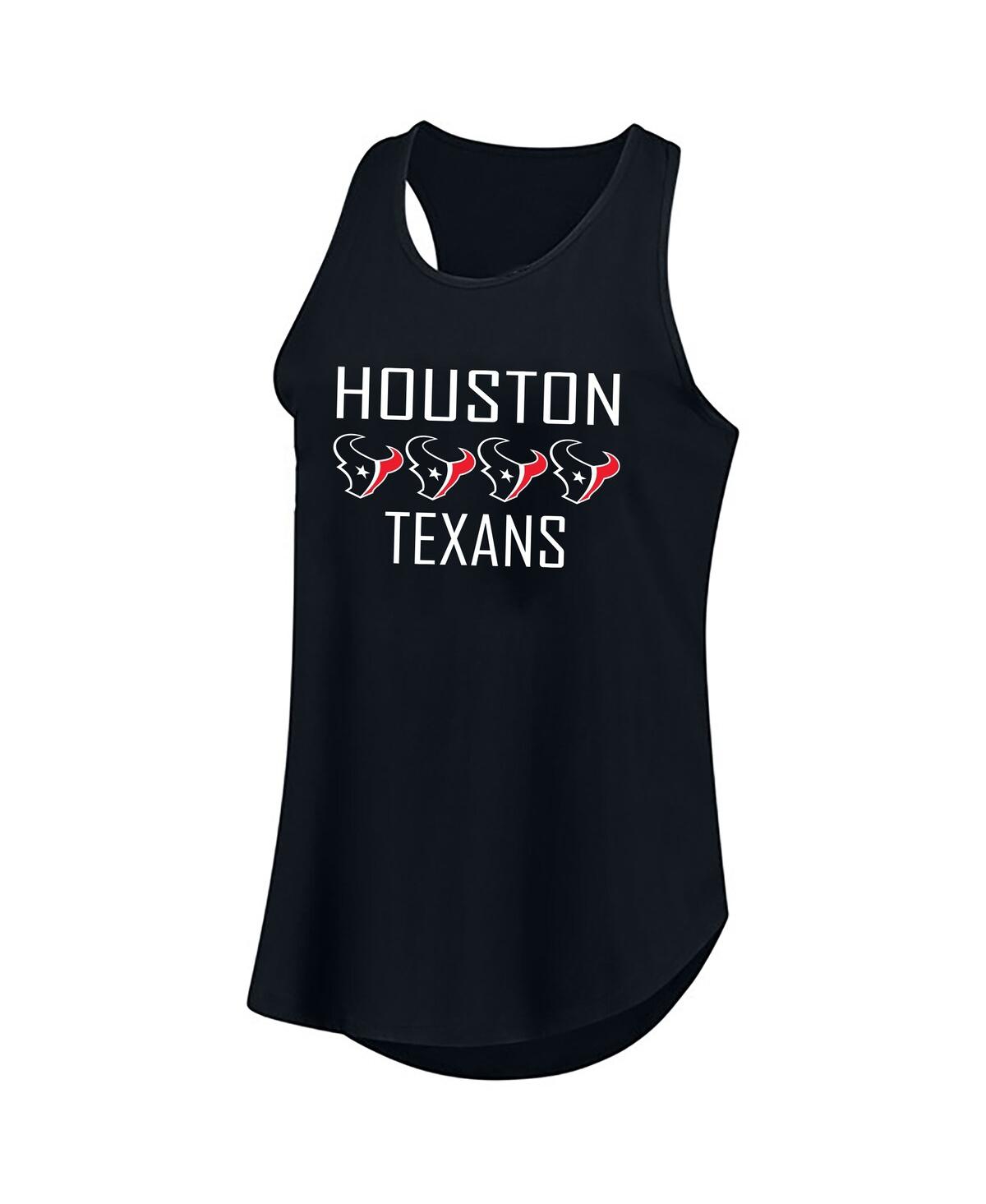 Fanatics Women's C.j. Stroud Navy Houston Texans Plus Size Name Number Tank Top In Black