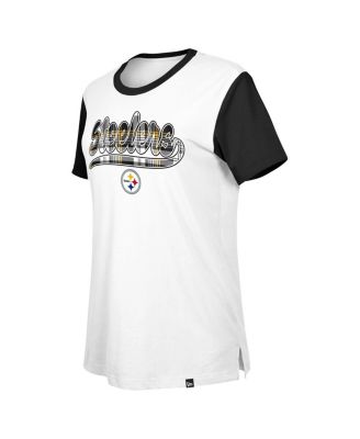 Women's White/Black Pittsburgh Steelers 3rd Down T-Shirt