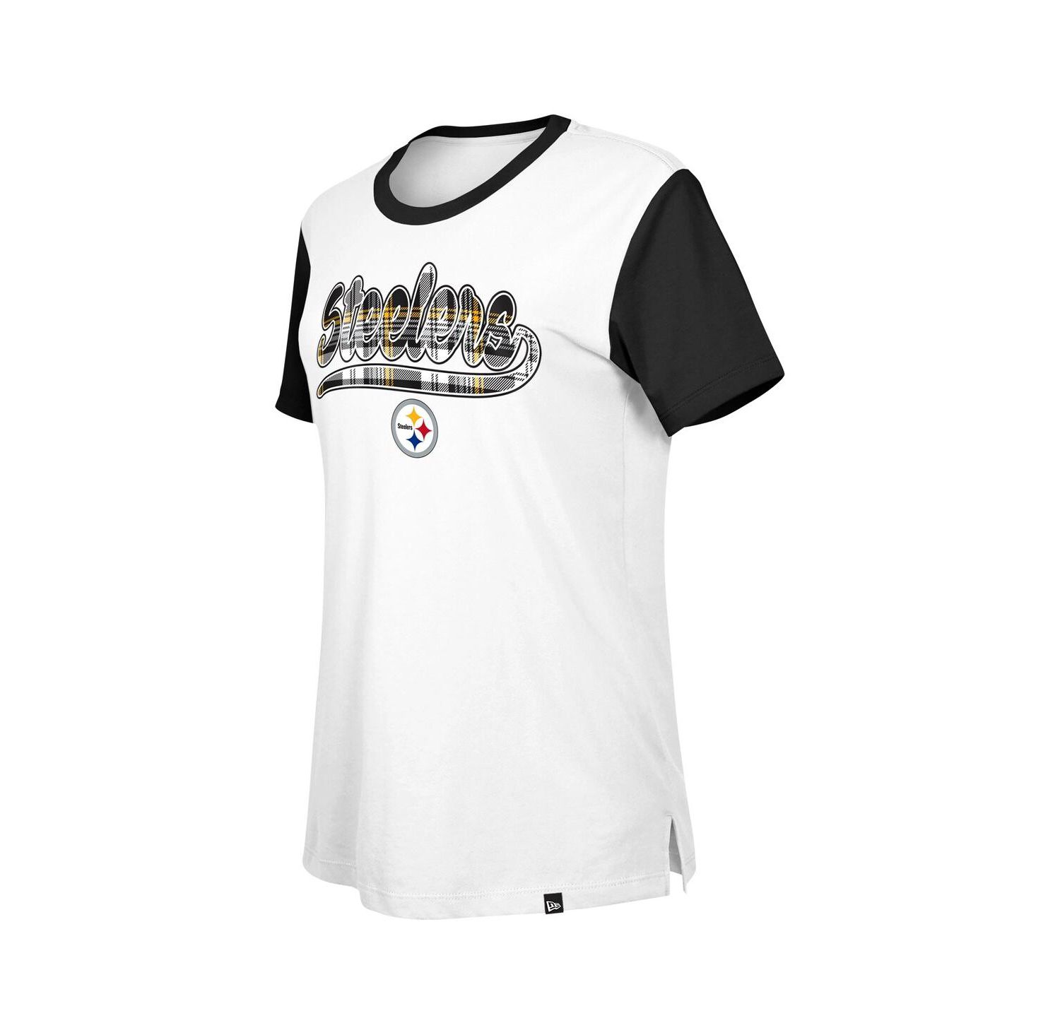 Women's White/Black Pittsburgh Steelers 3rd Down T-Shirt