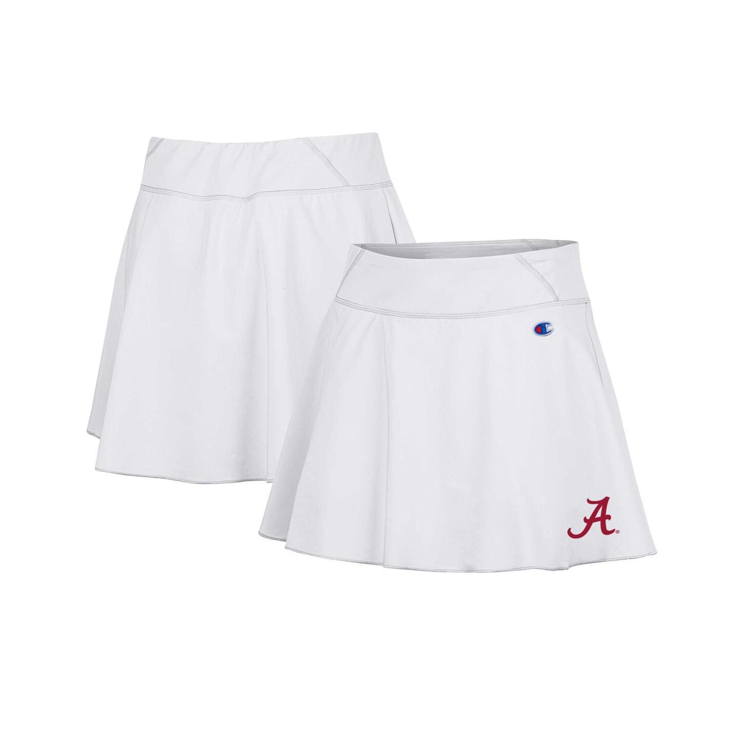 Женская юбка-шорты Champion White Alabama Crimson Tide Tailgate Soft Touch Skort — фото 1