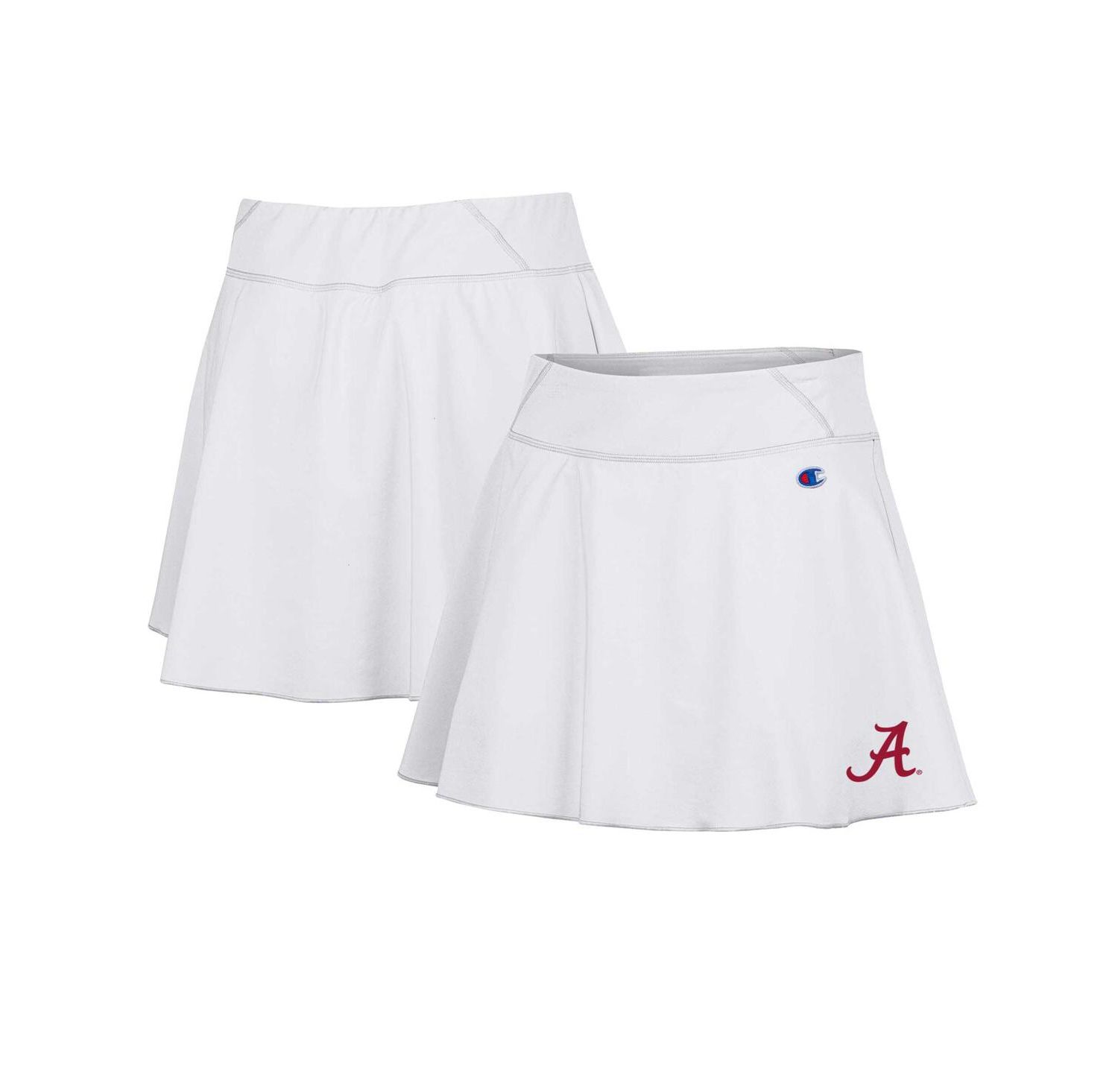 Women's White Alabama Crimson Tide Tailgate Soft Touch Skort