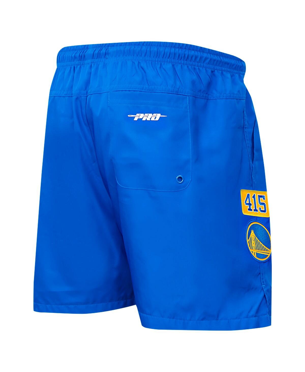 Pro Standard Men's Royal Golden State Warriors Area Code Shorts In Blue