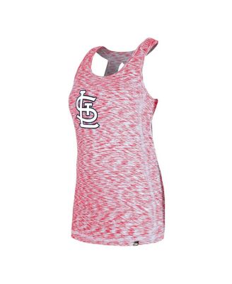Women's Red St. Louis Cardinals Space Dye Keyhole Back Tank Top