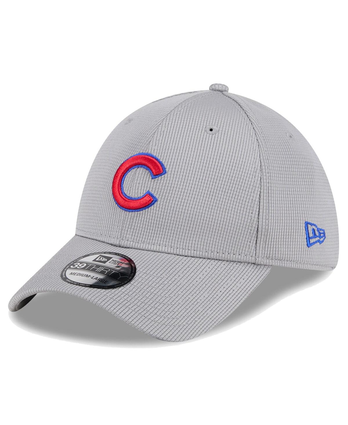 New Era Men's Gray Chicago Cubs Active Pivot 39thirty Flex Hat In Gray