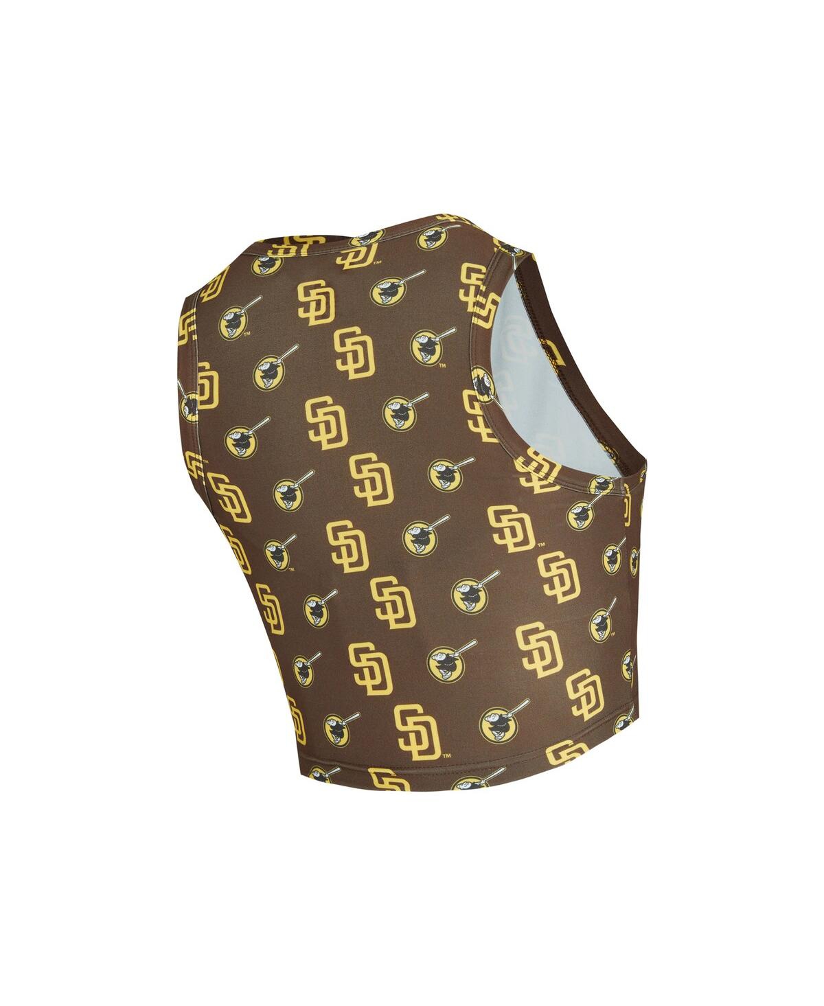 Concepts Sport Women'sâ 2-piece Brown San Diego Padres Knit Tank Top And Skort Set In Brown
