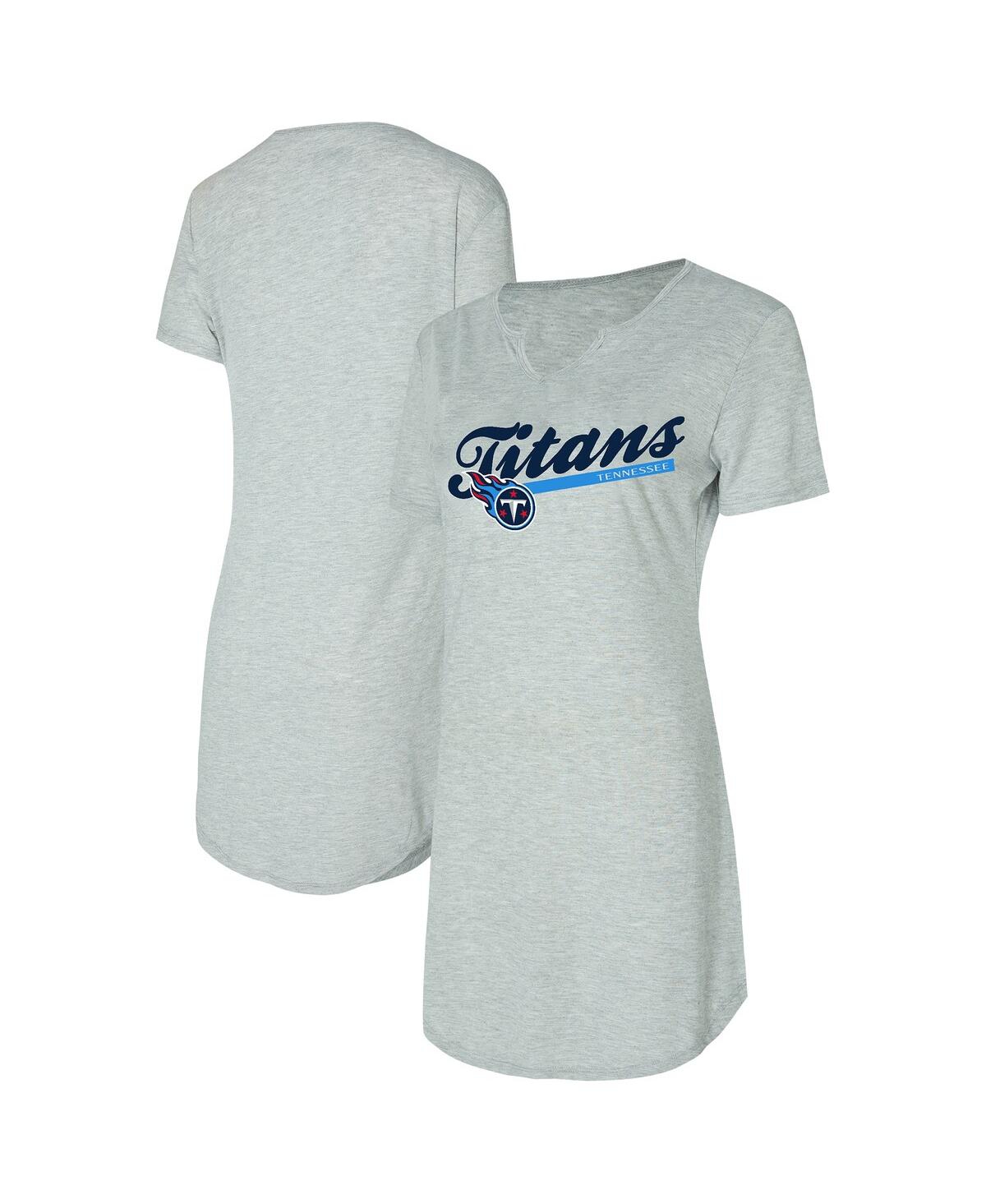Concepts Sport Women's Gray Tennessee Titans Petition Knit Nightshirt