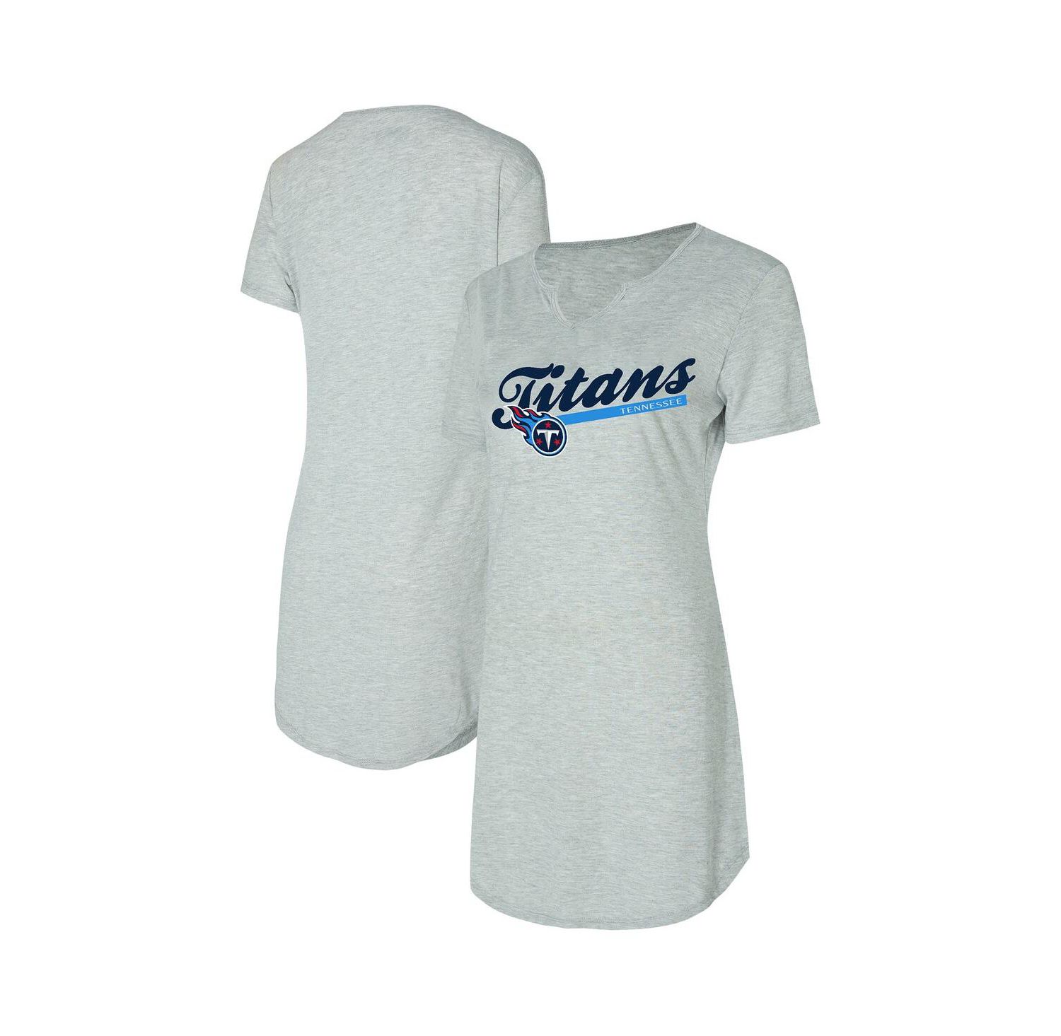 Women's Gray Tennessee Titans Petition Knit Nightshirt