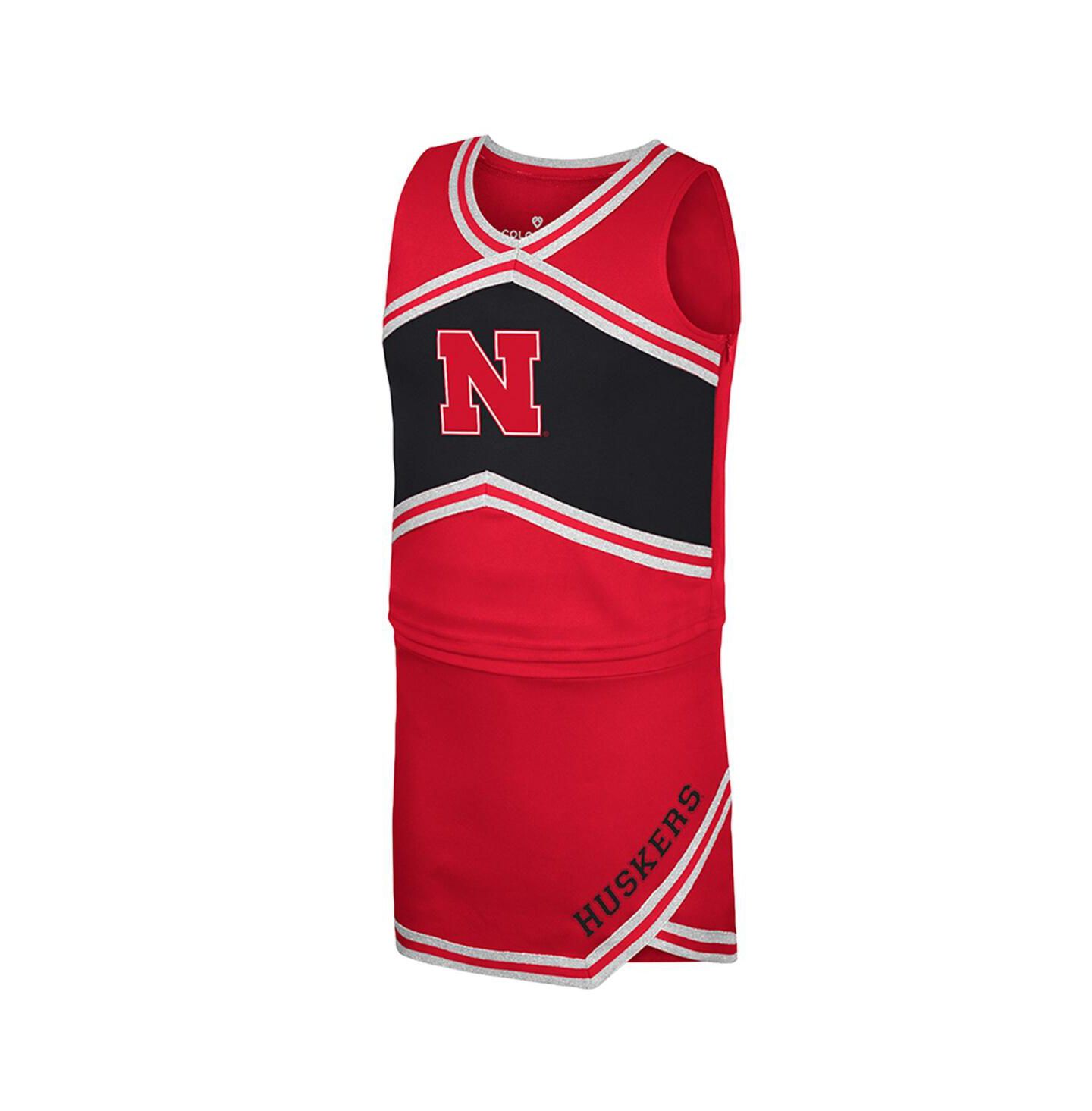 Комплект Colosseum 2-Piece Scarlet Nebraska Huskers Cheerleader Top and Skirt Set для девочек — фото 3