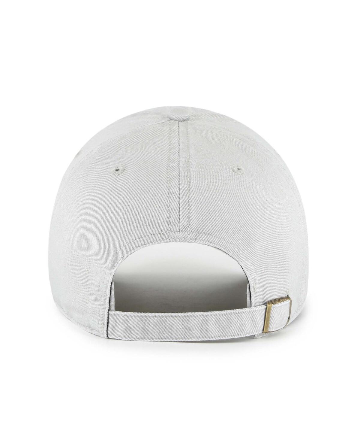47 Brand Men's Gray Georgetown Hoyas Vault Clean Up Adjustable Hat In Gray