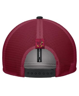 Men's Black Iowa State Cyclones Vintage Arch Rise Performance Trucker Adjustable Hat