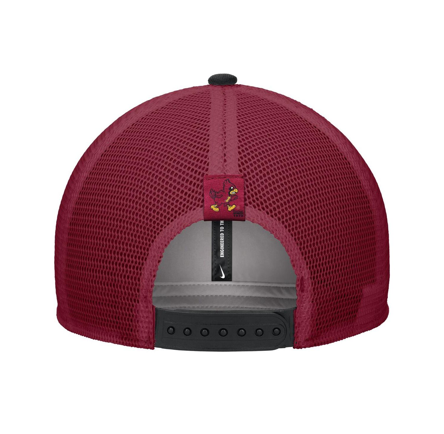Men's Black Iowa State Cyclones Vintage Arch Rise Performance Trucker Adjustable Hat