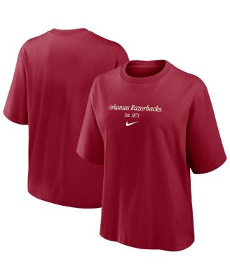 Nike - Women's Cardinal Arkansas Razorbacks Boxy T-Shirt