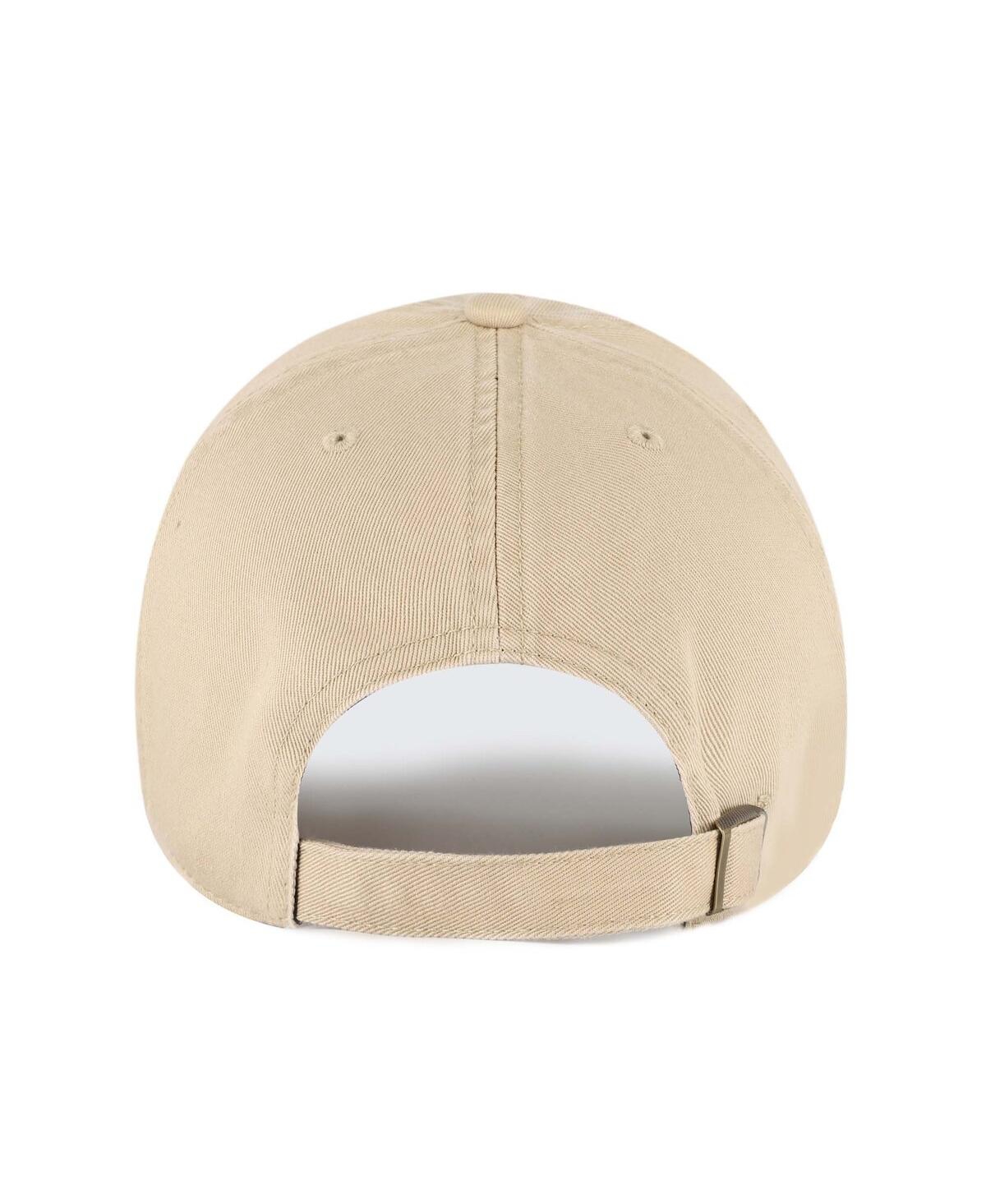 47 Brand Men's Khaki Iowa State Cyclones Vault Clean Up Adjustable Hat In Brown