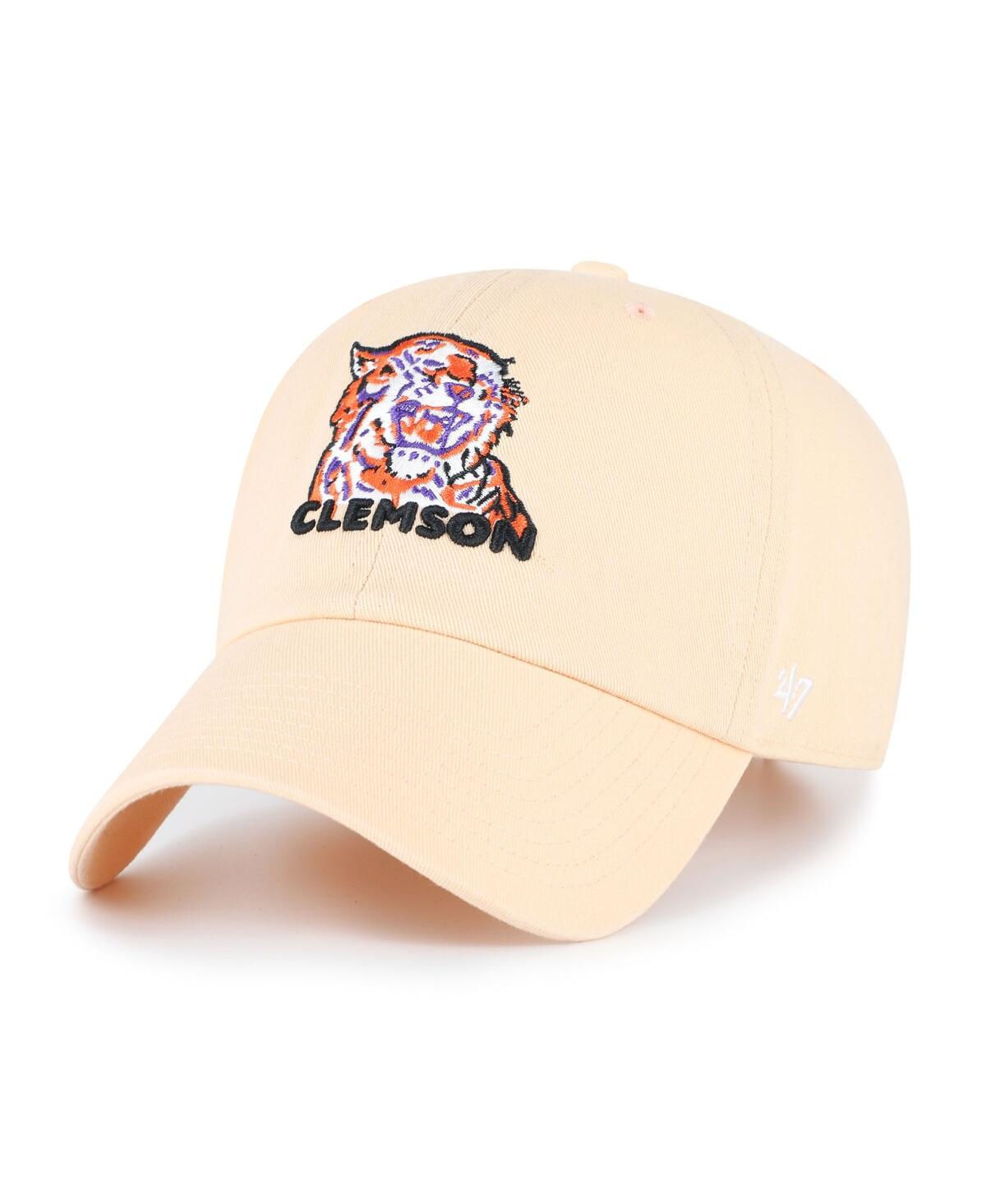 47 Brand Men's Light Orange Clemson Tigers Vault Clean Up Adjustable Hat In Orange