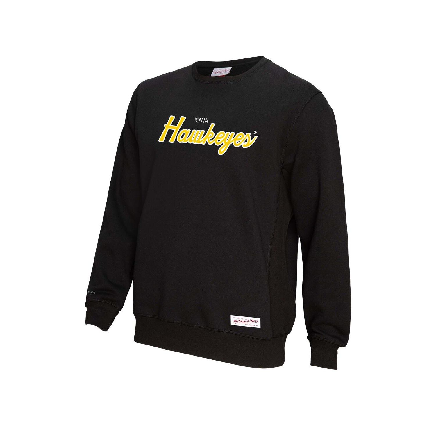 Men's Black Iowa Hawkeyes Elite Script Pullover Sweatshirt