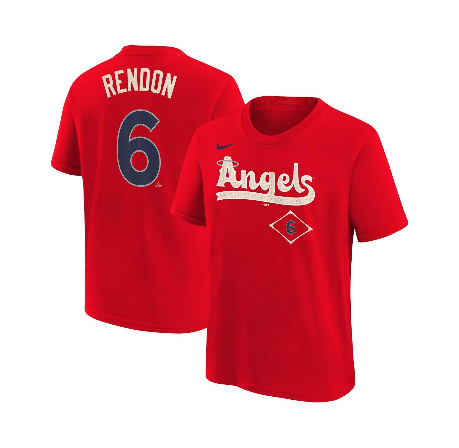 Big Boys and Girls Anthony Rendon Red Los Angeles Angels Fuse City Connect Name & Number T-Shirt