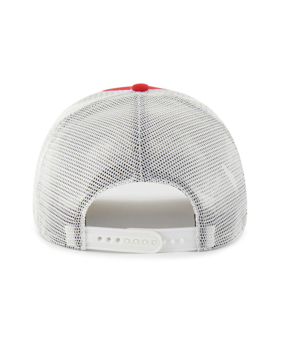 47 Brand Men's And Women's Red Wisconsin Badgers Contemporary Basics Foundation Trucker Hitch Adjustable Hat In Red