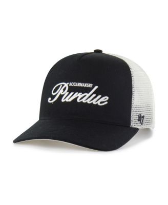Men's and Women's Black Purdue Boilermakers Contemporary Basics Foundation Trucker Hitch Adjustable Hat