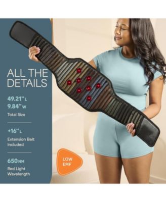 Red Light Therapy Belt – Infrared Heating Pad for Back, Shoulder & Body Pain Relief – 660nm & 850nm Near Infrared – Adjustable, Portable Design for Wellness & Relaxation