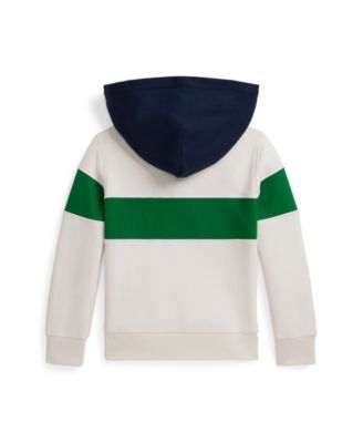 Toddler and Little Boys Logo Fleece Rugby Hoodie