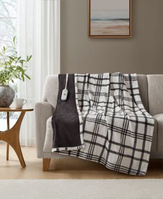 Premier Comfort - Heated Cozy Plush Reversible Throw,