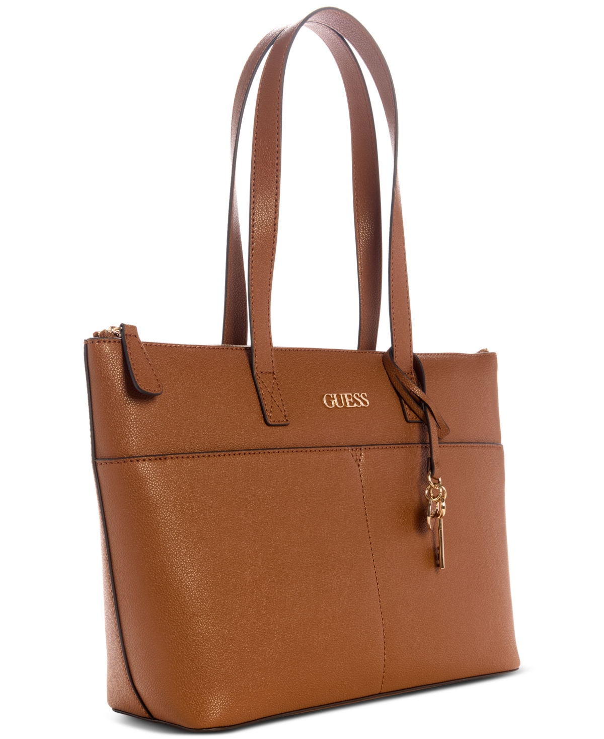 Guess Azulena Extra-large Tote Bag In Brown