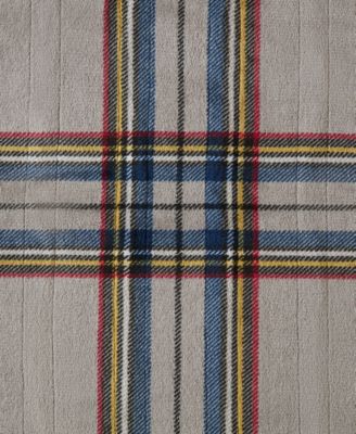 Heated Novelty Reversible Printed Electric Plush Throw, 50" x 60"