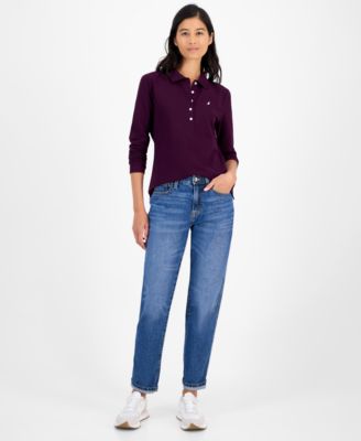 Women's Long Sleeve Polo Shirt