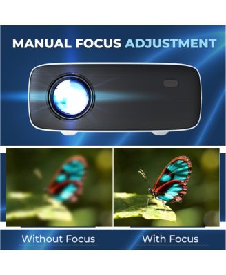 200 ANSI Lumens Home Theater Projector, 720P, up to 180”+Protective Case