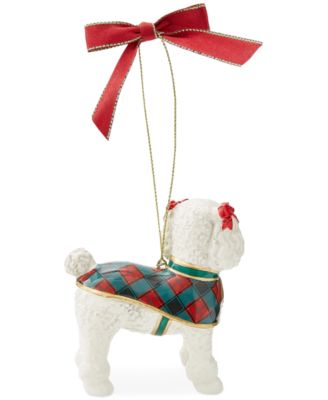 Christmas Tree French Poodle Ornament