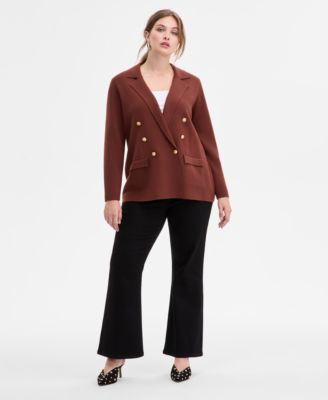Plus Size Sweater Blazer, Macy's Exclusive