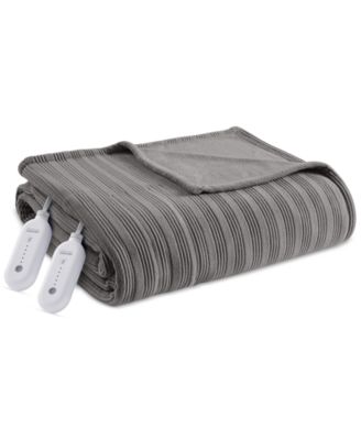 Heated Textured Fleece Blanket, Queen