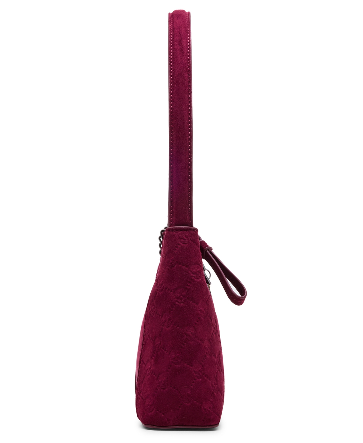 Betsey Johnson Headliner Deboss Top Zipper Shoulder Bag In Red