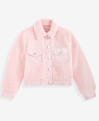 Girls' 4-8 Center-Front Button Jacket