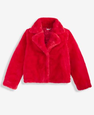 Girls' 4-8 Spread Collar Long-Sleeve Jacket