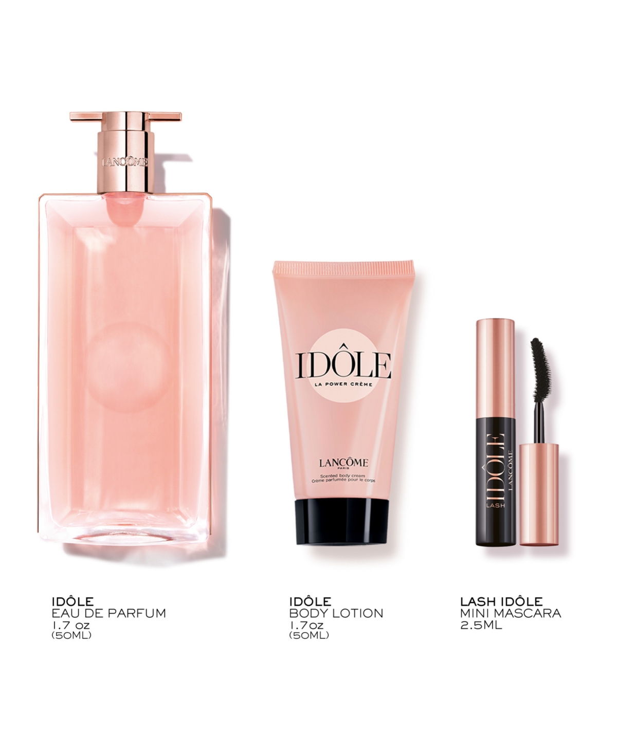 Lancôme Idole Fragrance Gift Set With Lotion And Mascara In Transparent