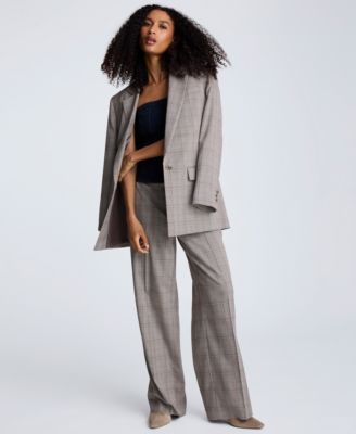 Women's Plaid Blazer