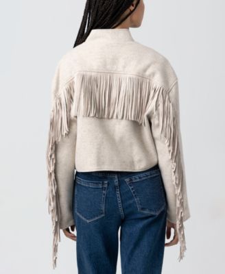 Women's Fringe Bomber Jacket