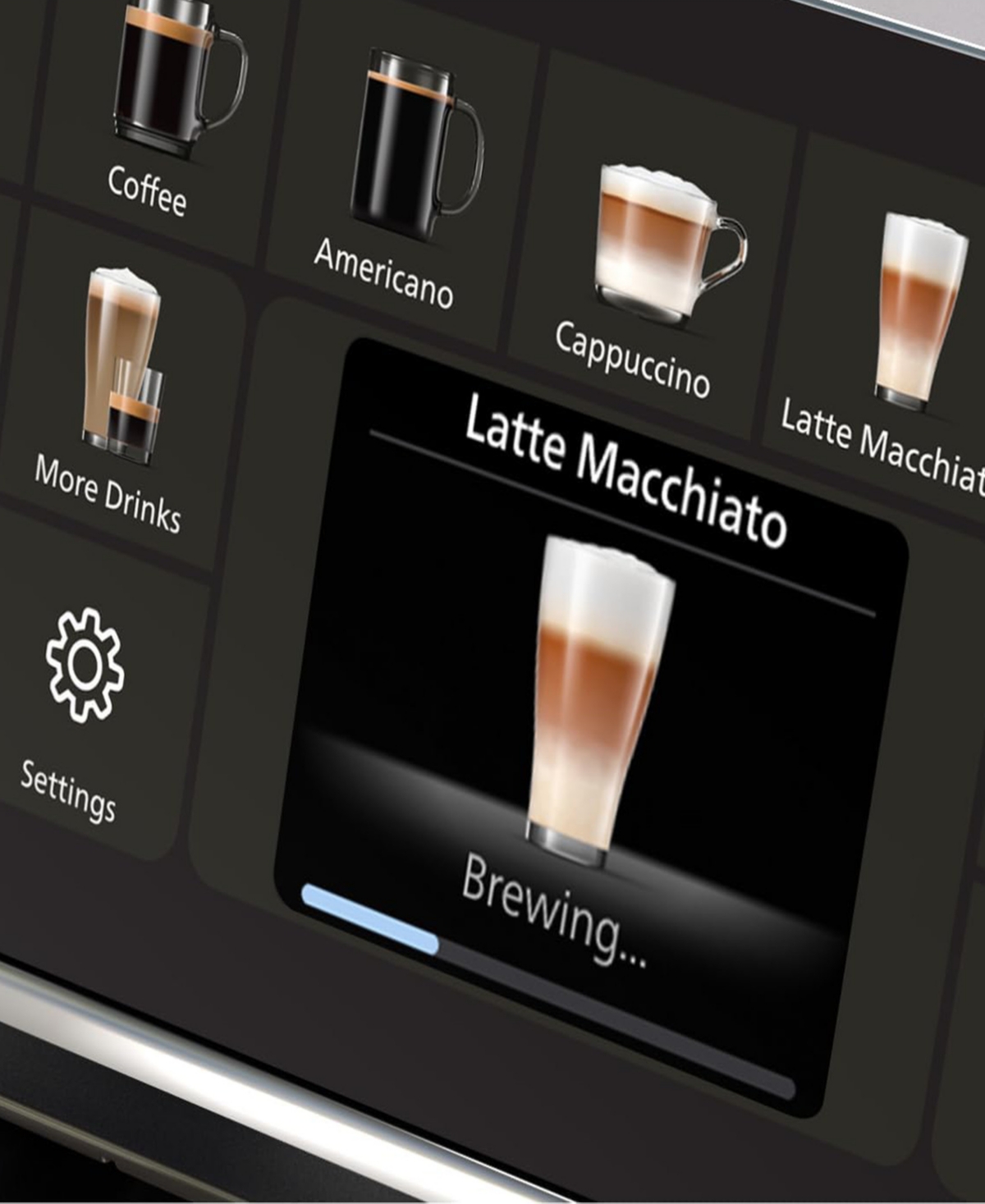Philips 5500 Fully Automatic Espresso Machine With Lattego Milk Frother In Black